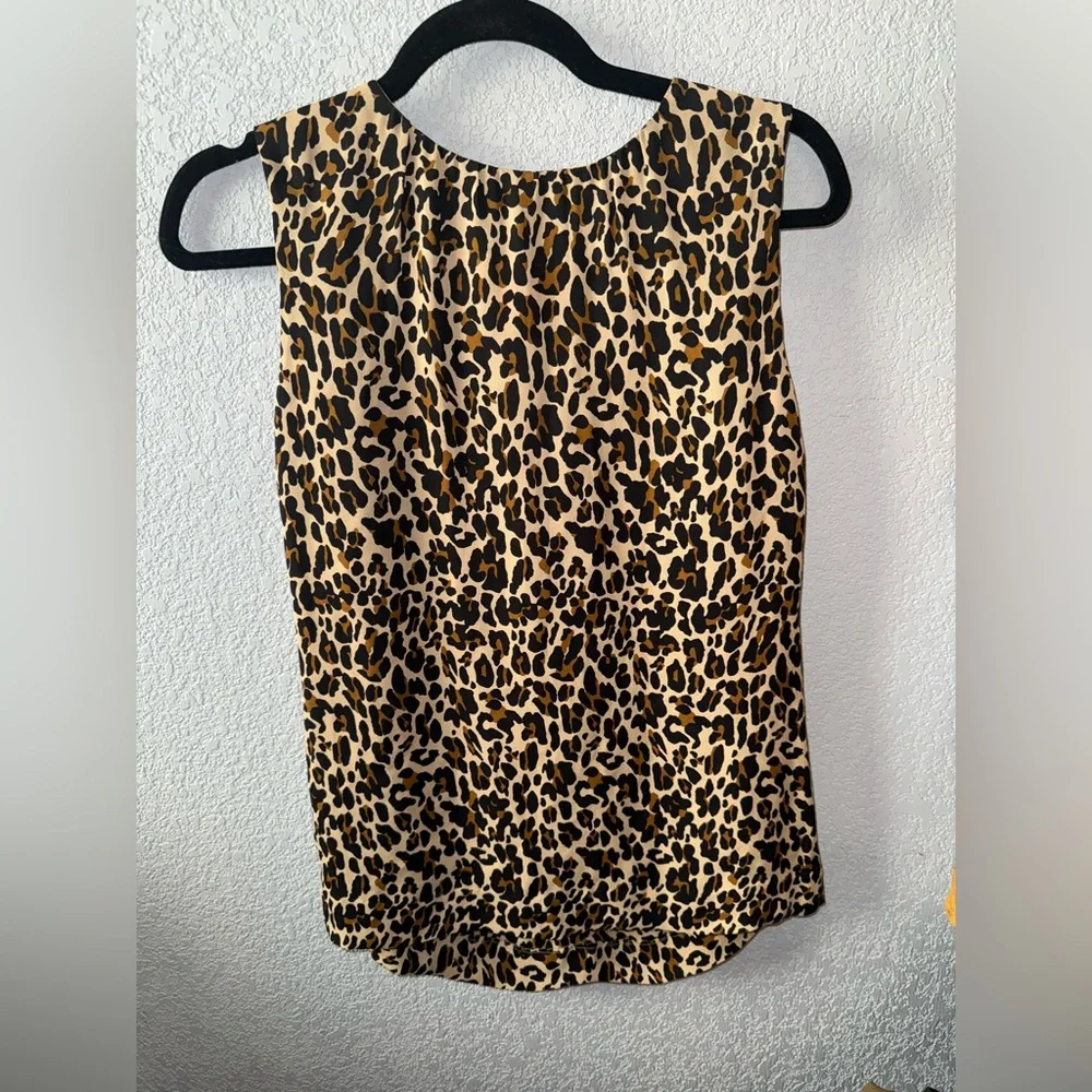 Tory Burch Animal Print Sleeveless‎ Blouse